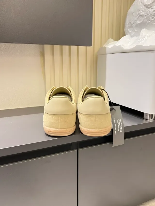 Zegna 米色棕麂皮鞋面 橡胶底 生活方式运动鞋 2