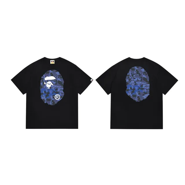 Camiseta gráfica A Bathing Ape ABC Camo de cabeza de simio 3
