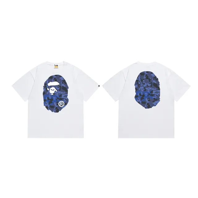 Camiseta gráfica A Bathing Ape ABC Camo de cabeza de simio 4