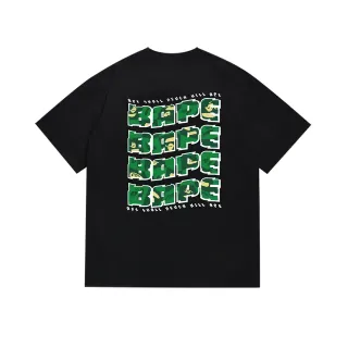 A Bathing Ape APE Shall Never Kill APE Graphic Print Black T-Shirt