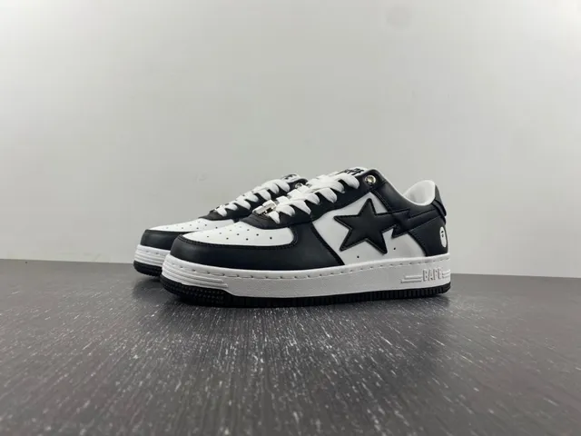 A Bathing Ape BAPE STA Black White Star Lifestyle Sneakers 2