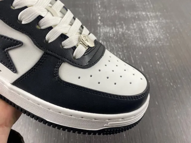 A Bathing Ape BAPE STA Black White Star Lifestyle Sneakers 6