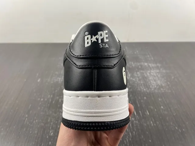 A Bathing Ape BAPE STA Black White Star Lifestyle Sneakers 8