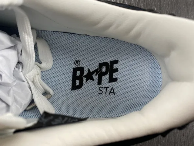 A Bathing Ape BAPE STA Black White Star Lifestyle Sneakers 11