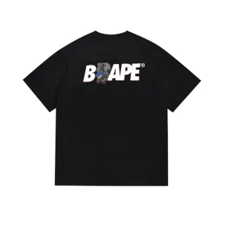 تي شيرت أسود بطباعة جرافيك A Bathing Ape