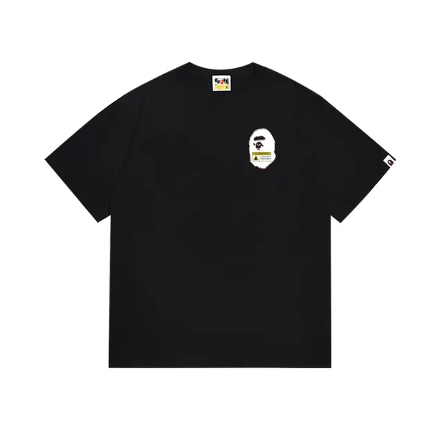 تي شيرت أسود بطباعة جرافيك A Bathing Ape 7