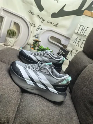 Adidas Adios Pro Evo SL ATR Gray White Black Mint Running Shoes 7