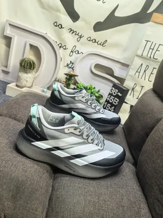Adidas Adios Pro Evo SL ATR Gray White Black Mint Running Shoes 9