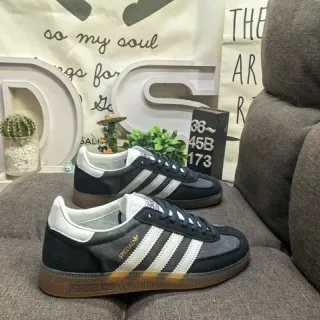Adidas أسود أبيض Low-Top Cupsole Lifestyle Sneakers