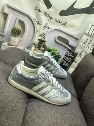 Adidas Black White Low-Top Leather-Suede Upper Lifestyle Sneakers 9