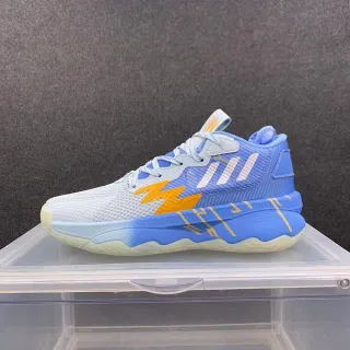 Adidas Bounce Pro Sky Blue Orange Lightning Basketball Shoes