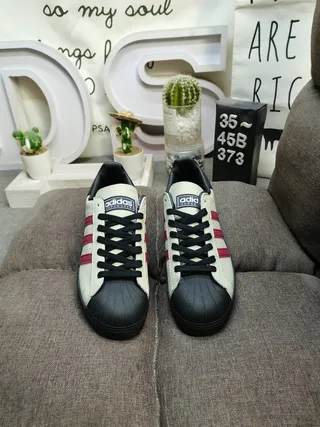Adidas Brown Black Low-Top Leather Upper Lifestyle Sneakers 20