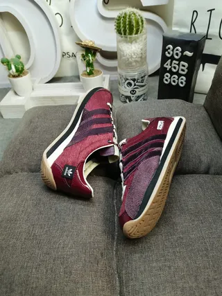 Adidas حذاء رياضي برغندي أسود low-top نسيج علوي نمط حياة 6