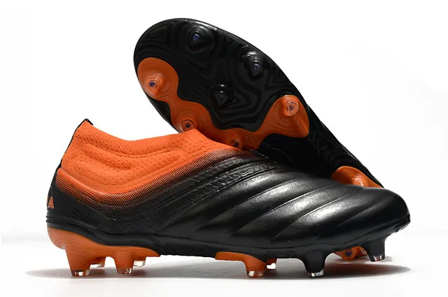 Adidas Copa Bleu Orange Chaussettes Ajustées Col Tricoté Ante-Pied Sculpté Relief Superposition Terrain Ferme Chaussures de Football 9