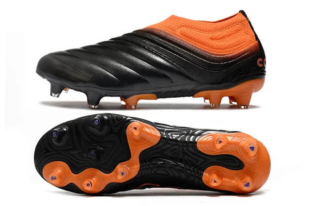 Adidas Copa Bleu Orange Chaussettes Ajustées Col Tricoté Ante-Pied Sculpté Relief Superposition Terrain Ferme Chaussures de Football 17