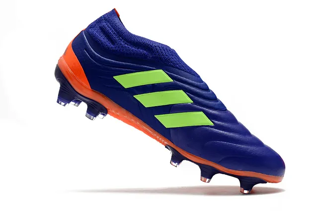 Adidas Copa Bleu Orange Chaussettes Ajustées Col Tricoté Ante-Pied Sculpté Relief Superposition Terrain Ferme Chaussures de Football 24