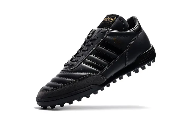Adidas Copa Mundial Zapatos de Fútbol Negro Dorado Césped Artificial 2