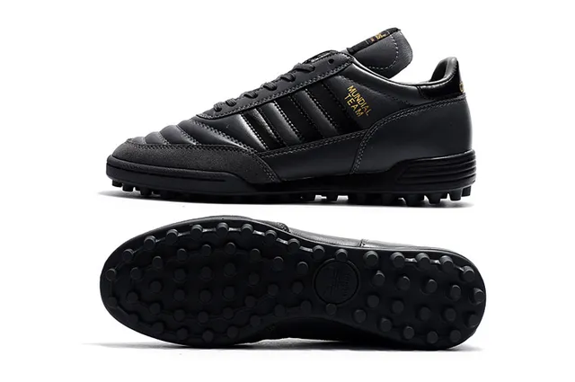Adidas Copa Mundial Zapatos de Fútbol Negro Dorado Césped Artificial 7