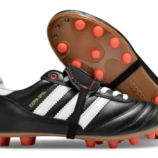 अदिदास Copa SPZL काला सफेद नारंगी फर्म ग्राउंड फुटबॉल जूते
