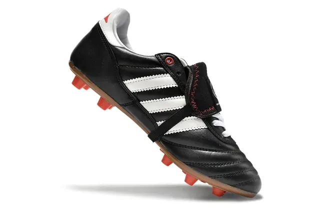 Adidas Copa SPZL Preto Branco Laranja Chuteiras de futebol para grama firme 2