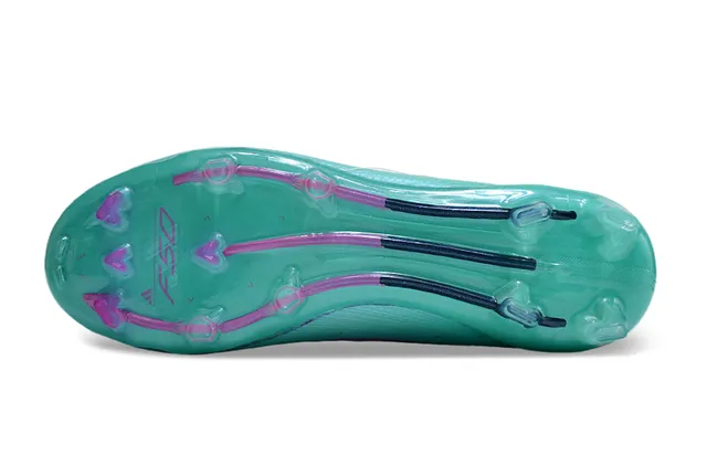 Adidas F50 Azul Rosa Bajo-Corte Ajuste Calcetín Parte Superior Sintético Texturizado Cáscara Suelo Firme Zapatos de Fútbol 8