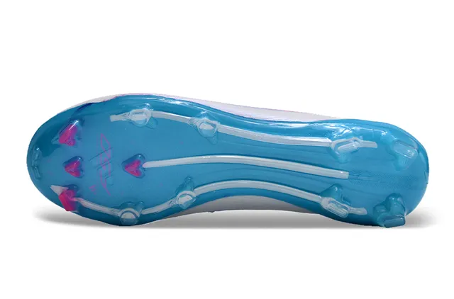 Adidas F50 Azul Rosa Bajo-Corte Ajuste Calcetín Parte Superior Sintético Texturizado Cáscara Suelo Firme Zapatos de Fútbol 22