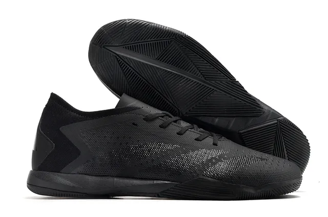 Adidas Falcon Essence Preto Rosa Perfurado Sintético Sapatos de futebol indoor 3