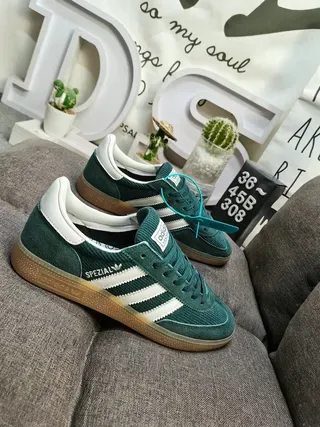 Adidas أخضر أبيض كوردوري علوي ثلاث شرائط أسلوب الحياة سنیکرز 9