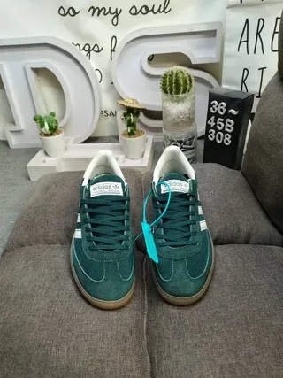 Adidas أخضر أبيض كوردوري علوي ثلاث شرائط أسلوب الحياة سنیکرز 10