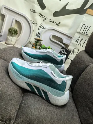 Adidas Hyperboom Red and White Running Shoes 7