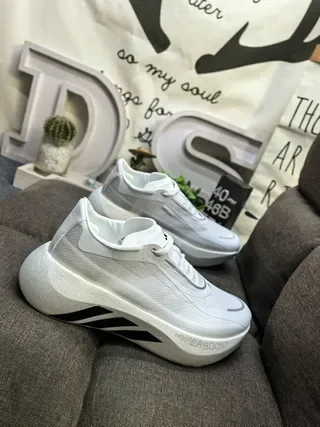 Adidas Hyperboost White Lifestyle Sneakers 9