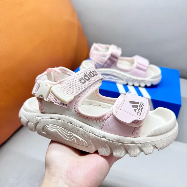 Adidas 儿童 多带 闭合脚趾 休闲凉鞋 5