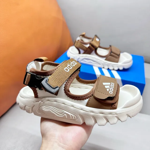 Adidas 儿童 多带 闭合脚趾 休闲凉鞋 14