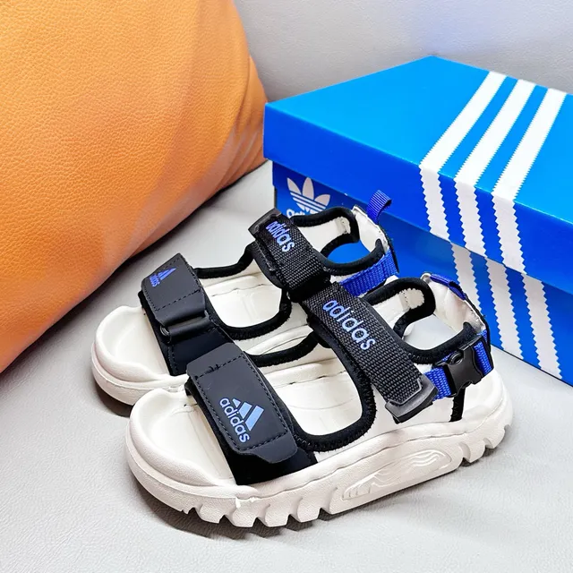 Adidas 儿童 多带 闭合脚趾 休闲凉鞋 20