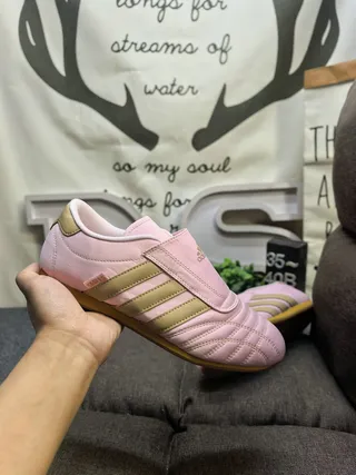 Adidas Chaussures Lifestyle Rose et Or sans Lacets à Enfiler avec Empeigne Quiltée 5