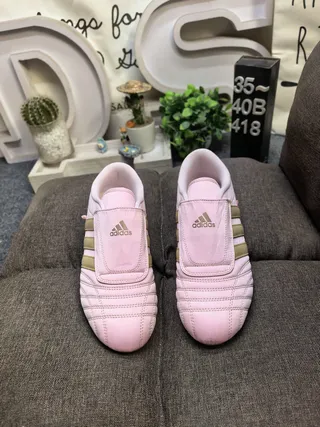 Adidas Chaussures Lifestyle Rose et Or sans Lacets à Enfiler avec Empeigne Quiltée 10