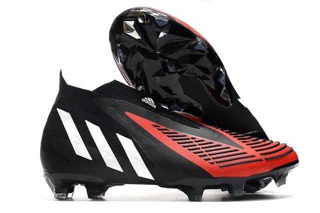 Adidas Predator branco preto dourado Firm-Ground Sapatos de futebol 2