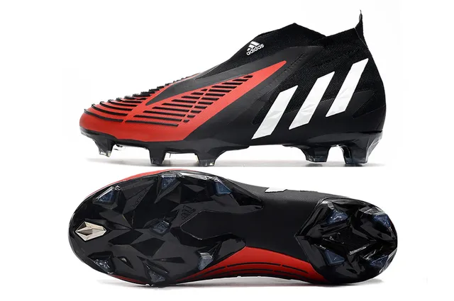Adidas Predator branco preto dourado Firm-Ground Sapatos de futebol 3