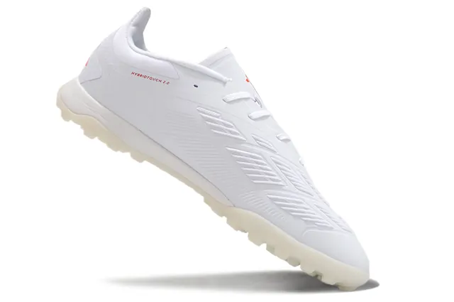 Adidas Predator 白红 低帮 合成革鞋面 Three Stripes 草地足球鞋 2