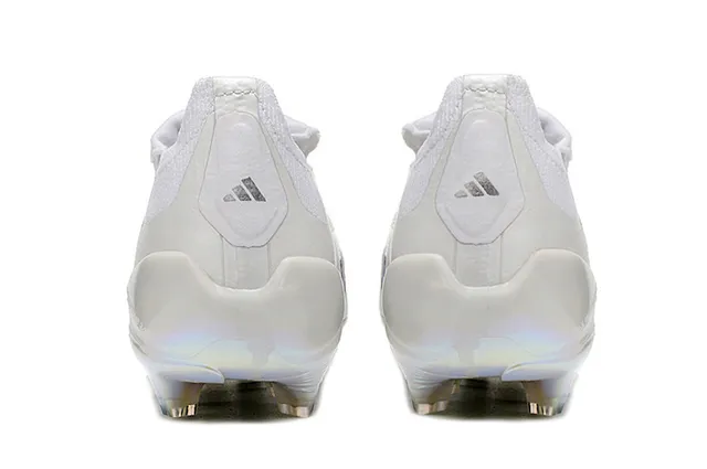 Adidas Predator Blanc Transparente Sans Lacets Fermeture de Bride Iridescent Semelle Holographique Plaque de Suela Sol Firm-Ground Chaussures de Football 4