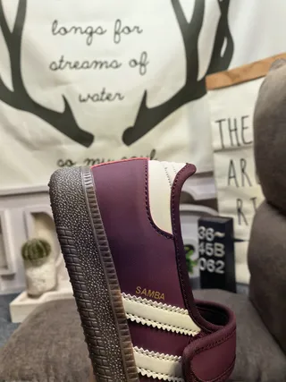 Adidas Purple White Laceless Mary Jane Velcro Strap Lifestyle Sneakers 3