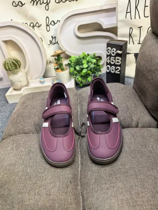 Adidas Purple White Laceless Mary Jane Velcro Strap Lifestyle Sneakers 10