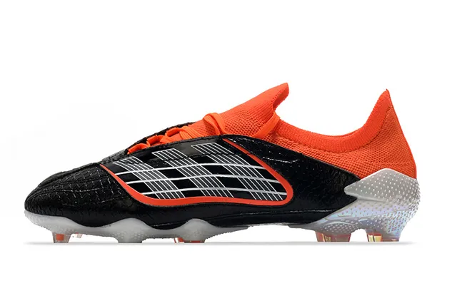 Adidas Vermelho Preto Baixo Corte Ajuste de Meia Parte Superior Couro Sintético Texturizado Superfície Firme Sapatos de Futebol 9