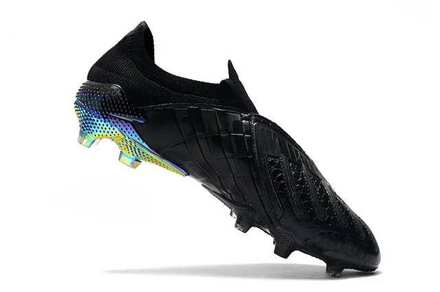 Adidas Vermelho Preto Baixo Corte Ajuste de Meia Parte Superior Couro Sintético Texturizado Superfície Firme Sapatos de Futebol 20