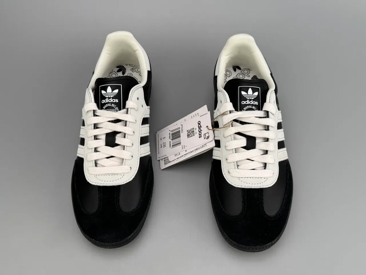 Adidas Samba Tênis lifestyle preto branco dourado 6