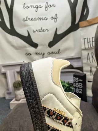 Adidas Samba Zapatillas Lifestyle con Rayas de Impresión de Leopardo 3