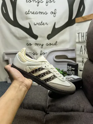 Adidas Samba Zapatillas Lifestyle con Rayas de Impresión de Leopardo 5