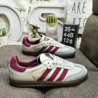 Adidas Samba Off-White و Magenta حذاء رياضي للأسلوب الحياة