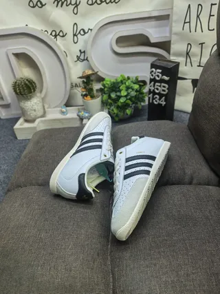 Adidas Samba OG Metallic Silver Off-White حذاء رياضي نمط حياة 6