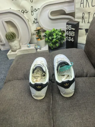 Adidas Samba OG Metallic Silver Off-White حذاء رياضي نمط حياة 8